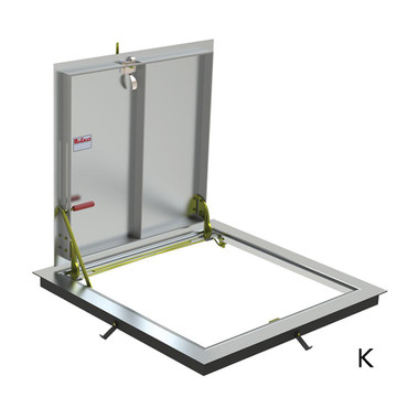 36" x 30" - Type K Aluminum Floor Hatch - WB - Bilco
