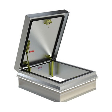 36" x 30" - Thermally Broken - Aluminum Roof Hatch - Ladder Access - Bilco