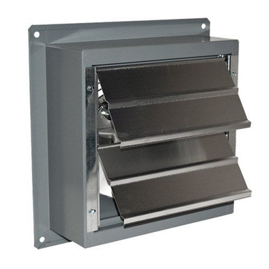 AirFlo-SF Exhaust Fan w/ Shutters 8 inch 367 CFM 2 Speed SF08B2