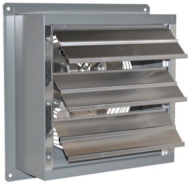 SD Exhaust Fan w/ Shutters 2 Speed 18 inch 3200 CFM Direct Drive S18-F2