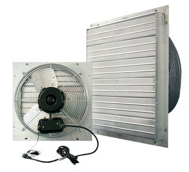 VPES Outdoor Rated Shutter Exhaust Fan w/ Cord 20 inch 4220 CFM 3 Speed VPES20