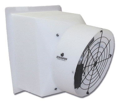 Poly Exhaust Fan w/ Poly Shutters 24 inch 6793 CFM Variable Speed PFM244P12