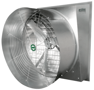 Typhoon Slant Wall Exhaust Fan w/ Cone 50 inch 22889 CFM Belt Drive VFS50CSCA