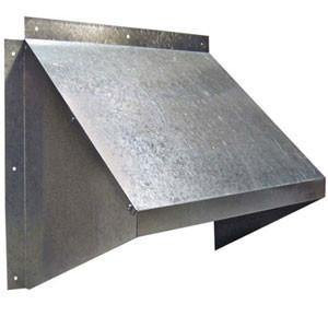 12 inch Galvanized Weather Hood GH-XF12