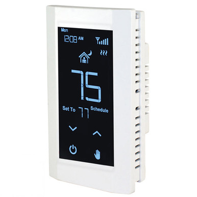 King Electric Hoot WiFi Programmable White Line Volt Thermostat Single Pole 16 Amp K901-W