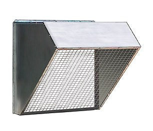 60 inch Galvanized Weather Hood w/ Birdscreen RH60