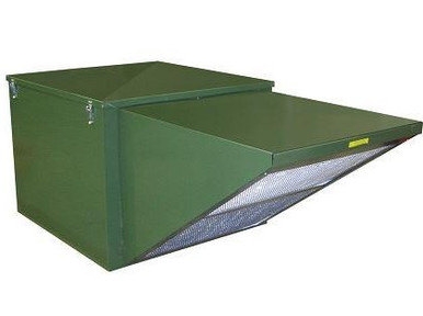 SIS Green Series Filtered Roof Supply Fan 12 inch 3300 CFM Belt Drive SIS12DD100EC