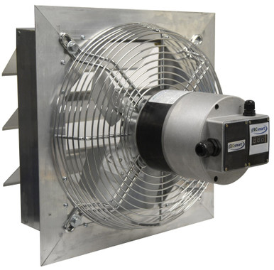 AX Green Series Exhaust Fan w/ Shutters 8 inch Variable Speed 360 CFM Direct Drive AX08-ECV