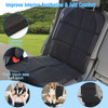2 Packs Car Seat Protector Cushion Mat Pad with Thick Padding Protector for Child Baby Car Seat Mesh Pockets Non-slip