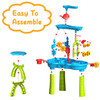 Kid Sand Water Table Toddler Water Activity Table Rain Showers Play Table Toy for 3-6 Years Old Sensory Exercise Friendship Building