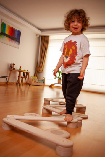Montessori Balance Beam and Stepping Stones Set Montessori Balance Beam and Stepping Stones Set