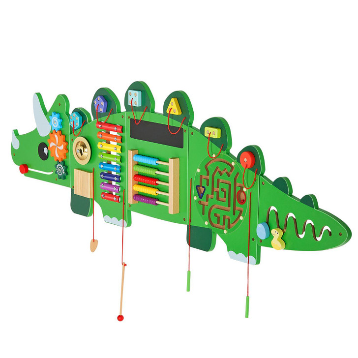 Dinosaur Activity Wall Busy Board Panels 11 Activities Sensory Wall Panel