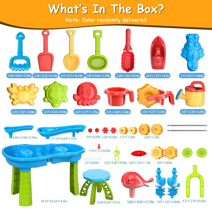 Kid Sand Water Table Toddler Water Activity Table Rain Showers Play Table Toy for 3-6 Years Old Sensory Exercise Friendship Building