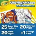 Crayola Create & Color Super Tips Marker Kit – 25 Count Markers with 40 Activity Pages and Storage Case, Arts & Crafts Gift Set for Kids