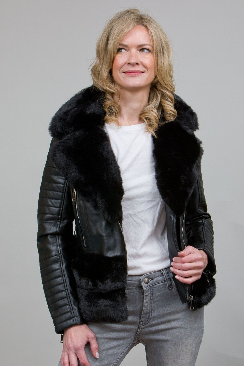 superdry fur coat