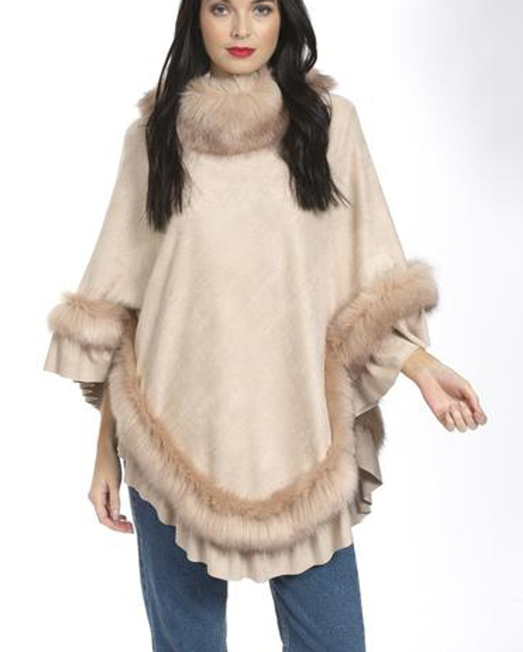 fur poncho