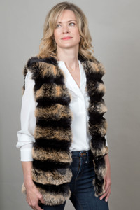 Stunning Multicoloured Faux Fur Gilet