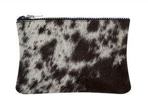 Brown & White Cowhide purse