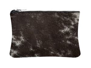 Brown & White Cowhide Purse