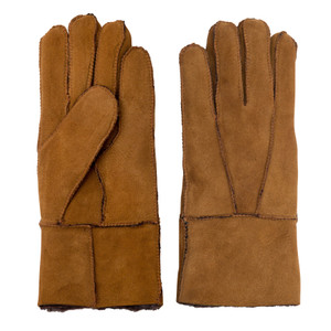 Womens Sheepskin Gloves in Tan