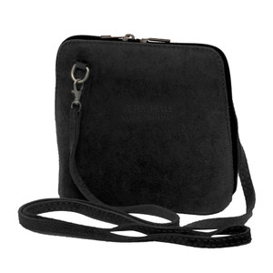 Suede Sholder Bag in Black