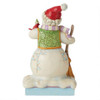 SNOWMAN WITH CARDINAL AND BROOM - 6011161