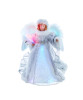 FIBER-OPTIC SILVER/WHITE ANGEL TREETOPPER - AD2004