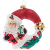 CHRISTMAS WISHES SANTA WREATH - 1021505