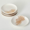 GOLD PINE SNACK PLATE SET OF 4 - PN3833