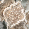 HOLIDAY TEXT WOOD ORN - OR10741