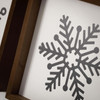 WOOD SNOWFLAKE ART PRINT - PN3727