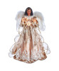 10-LIGHT WHITE AND ROSE GOLD AFRICAN AMERICAN ANGEL TREETOP - UL2235