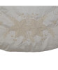 IVORY WITH PEARL BEADS TREE SKIRT - TS0262