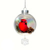 RED CARDINAL ORNAMENT WITH MAGNETIC CRYSTAL - AF303