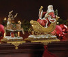 SANTA AND REINDEER STOCKING HOLDER SET OF 2 - 37011