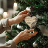 WOODEN IN LOVING MEMORY OF GRANDMA HEART ORNAMENT - COMEM-11