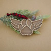 WOODEN MY ANGEL HAS A TAIL DOG ORNAMENT - COPET-10