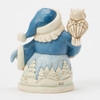 MINI BLUE SANTA WITH OWL - JIM SHORE - 6017274
