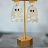 CHAMPAGNE PEARL GHOST EARRINGS - PEARLGHOST