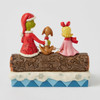 GRINCH MAX AND CINDY ROASTING MARSHMALLOWS LIGHT UP FIRE - JIM SHORE - 6017072