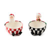 CHECK IT OUT CERAMIC SNACK BOWLS SET OF 2 - 35509-1233