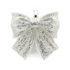 SILVER BOW ORNAMENT - 94935