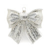 SILVER BOW ORNAMENT - 94935