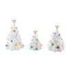 VILLAGE - SNOWDREAM TREES SET OF 3 - 6018404