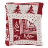 50"x60" KNITTED REINDEER CHRISTMAS THROW - TH434.R5060