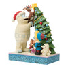 BUMBLE HOLDING RUDOLPH BY TREE - JIM SHORE - 6019109