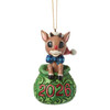 2026 DATED RUDOLPH IN TOY BAG ORNAMENT - JIM SHORE - 6019110