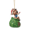 2026 DATED RUDOLPH IN TOY BAG ORNAMENT - JIM SHORE - 6019110
