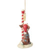 RUDOLPH BY NORTH POLE SIGN ORNAMENT - JIM SHORE - 6019112