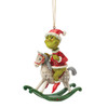 GRINCH ON ROCKING HORSE ORNAMENT - JIM SHORE - 6018966